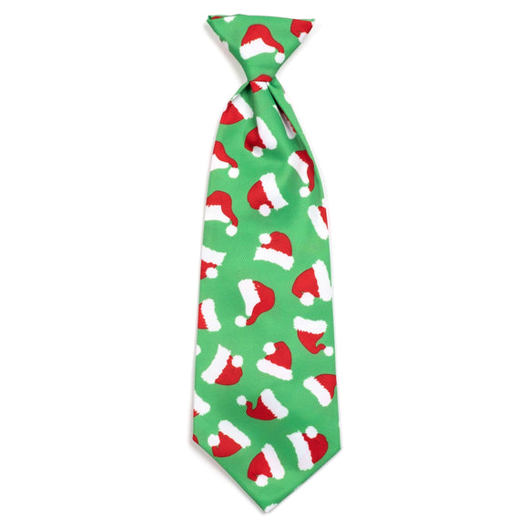 The Worthy Dog Santa Hats Neck Tie (Small)