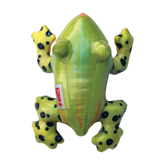 KONG Shieldz Tropics Frog Dog Toy