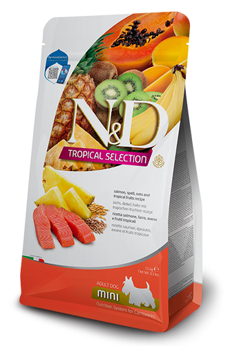 Farmina N&D Tropical Selection Canine Salmon, Spelt, Oats And Tropical Fruits Adult Mini