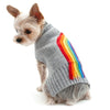 DOGO Rainbow Turtleneck Sweater Grey