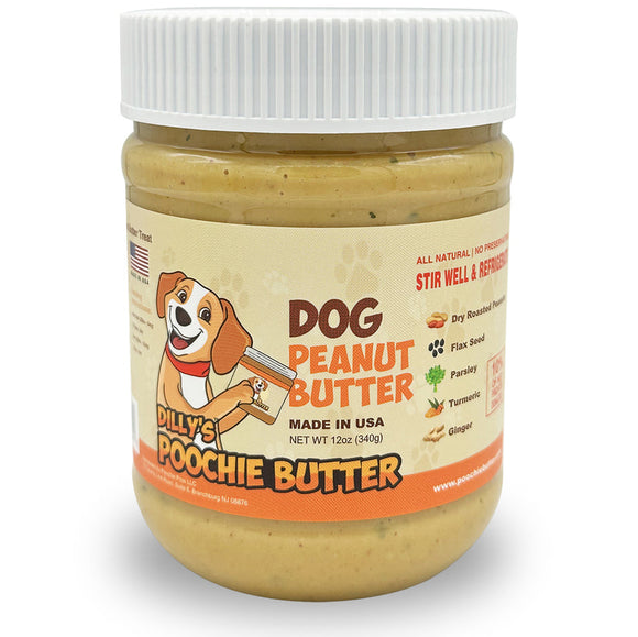 Dilly's Poochie Butter Original Dog Peanut Butter Treats (12 oz)