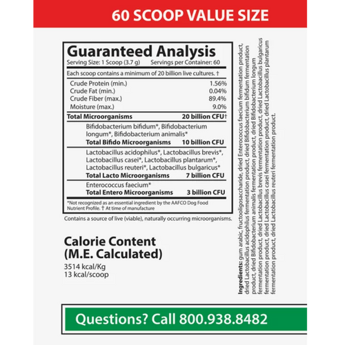 Vital Planet Flora Dog 20 Billion Probiotic Powder