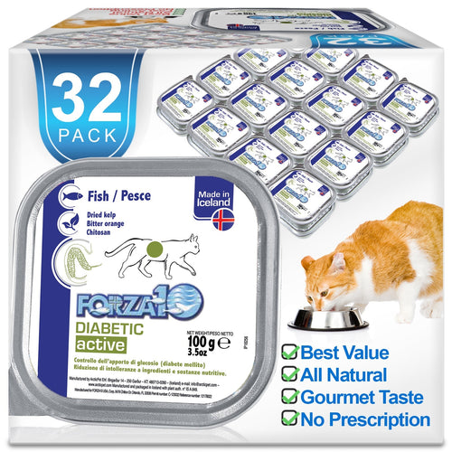 Forza10 Nutraceutic ActiWet Diabetic Support Icelandic Fish Recipe Canned Cat Food (3.5 oz)