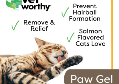 Vet Worthy Hairball Paw Gel for Cats (3 oz)