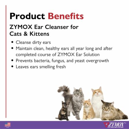 ZYMOX® Enzymatic Ear Cleanser for Cats and Kittens