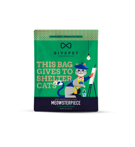 GivePet Meowsterpiece Chicken Breast Freeze-Dried Cat Treats (1.25 oz)