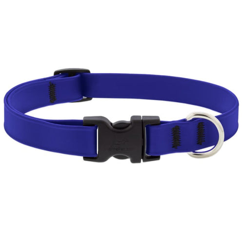 Lupine Pet Splash Waterproof Dog Collar (True Blue 3/4 X 13-22)