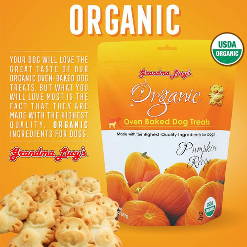 Grandma Lucy's Organic Oven Baked Pumpkin Flavor Dog Treats