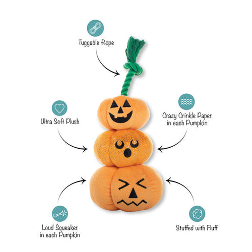 PetShop Stack-O-Lantern Rope Dog Toy