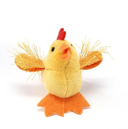 MultiPet Look Who's Talking Chicken Cat Toy