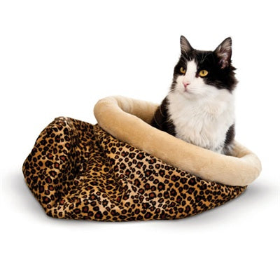 K&H Self Warm Kitty Sack (Leopard)