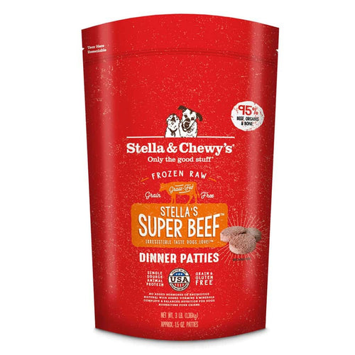 Stella & Chewy's Stella's Super Beef Grain Free Dinner Patties Frozen Raw Dog Food (12-lb)