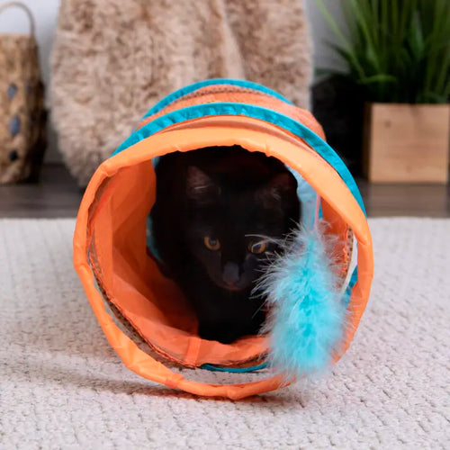 SmartyKat Instincts Teaser Tunnel™ Activity Tunnel Cat Toy (Medium)