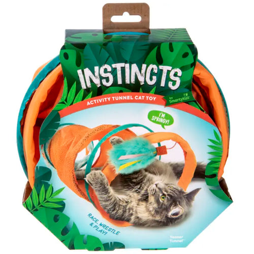 SmartyKat Instincts Teaser Tunnel™ Activity Tunnel Cat Toy (Medium)