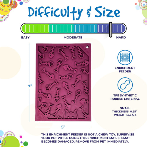 SodaPup Fishy Design Emat Enrichment Lick Mat