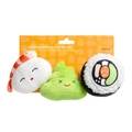 Pearhead Pet Sushi Dog Toy Set (9.25” W x 5.75” H)