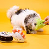 Pearhead Pet Sushi Dog Toy Set (9.25” W x 5.75” H)