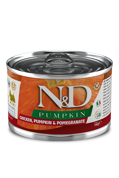 Farmina N&D Pumpkin Chicken, Pumpkin & Pomegranate Recipe Wet Dog Food Mini (4.9 Oz.)