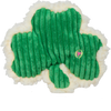 HuggleHounds HuggleFleece® & Corduroy Shamrock Plush Dog Toy