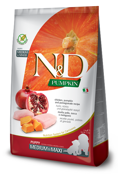 Farmina N&D Chicken, Pumpkin And Pomegranate Puppy Medium & Maxi (26.4-lb)