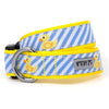 The Worthy Dog Collar Light Blue Stripe Rubber Duck (Large)