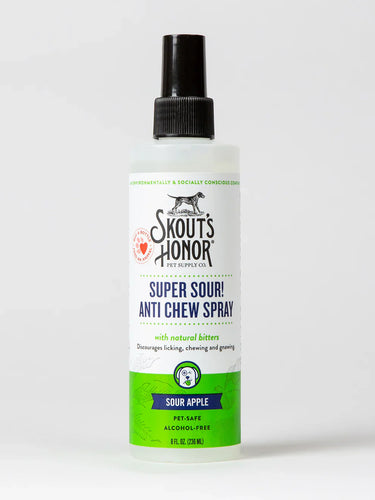 Skout's Honor Super Sour! Anti Chew Spray for Dogs (8 oz)