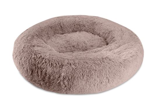 Arlee Pet Products Shaggy Calming Donut Bed Blush