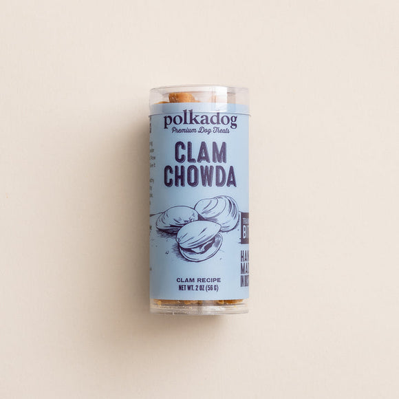 Polkadog Clam Chowda Mini Tube Dog Treats