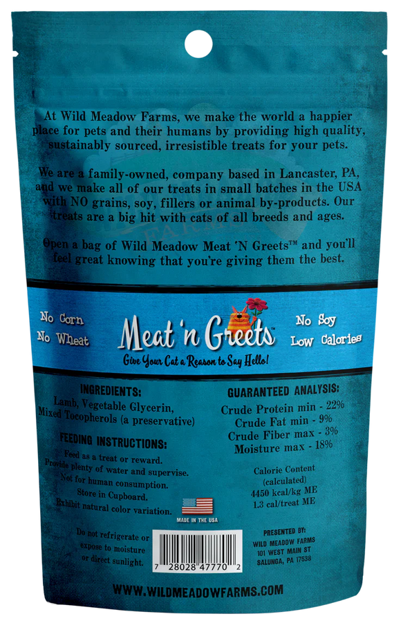 Wild Meadow Meat 'N Greets Lamb Cat Treats