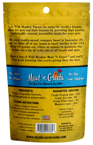 Wild Meadow Meat 'N Greets Turkey Cat Treats