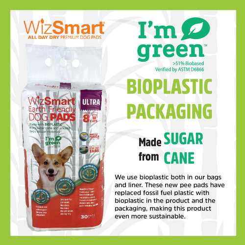 WizSmart Earth Friendly Ultra Dog Pads (8 cups)