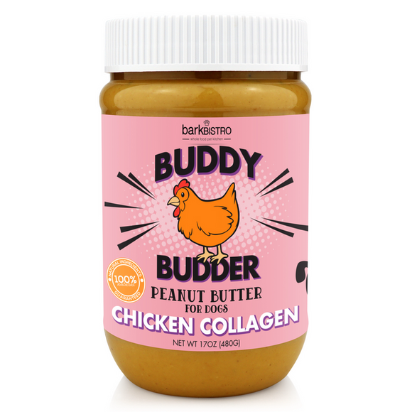 Bark Bistro Chicken Collagen Buddy Budder - 100% natural Dog Peanut Butter Wet Dog Food