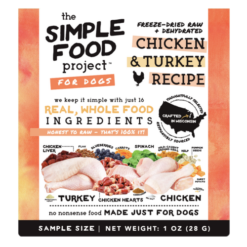 Herbsmith Simple Food Project D Chicken & Turkey Dog Food (1 oz Sample)