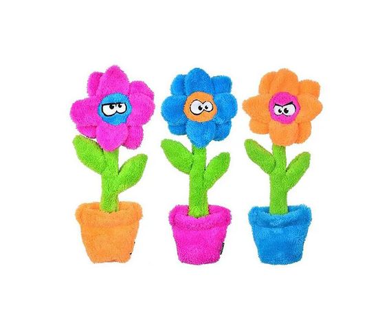 Cycle Dog Duraplush Potted Flower Dog Toy (Assorted Colors)