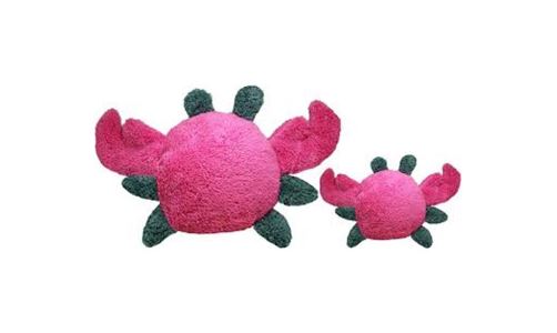 Cycle Dog Fuchsia & Grey Fuzzies Crab Dog Toy (Medium)