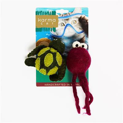 DDKC Wool Turtle & Jellyfish 2 Pack