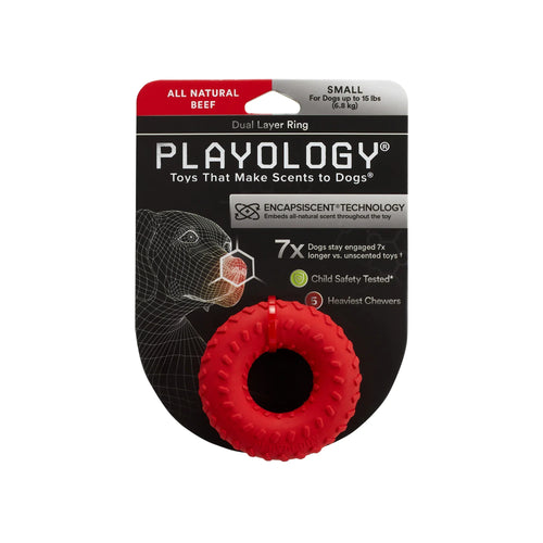 Playology Dual Layer Ring Dog Toy