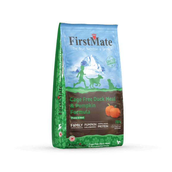 FirstMate Pet Foods Cage Free Duck Meal & Pumpkin Formula