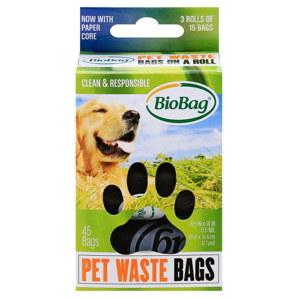 BioBag Pet Waste Bags on a Roll