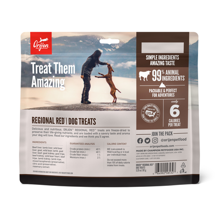 ORIJEN Regional Red Freeze-Dried Dog Treats (3.25-oz)