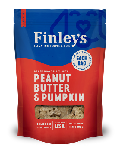 Finley's Peanut Butter Pumpkin Crunchy Biscuits Dog Treats