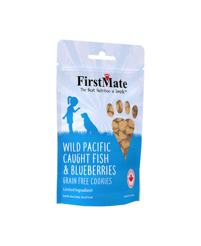 FirstMate Pet Foods Wild Pacific Caught Fish & Blueberries Treats (8 Oz)