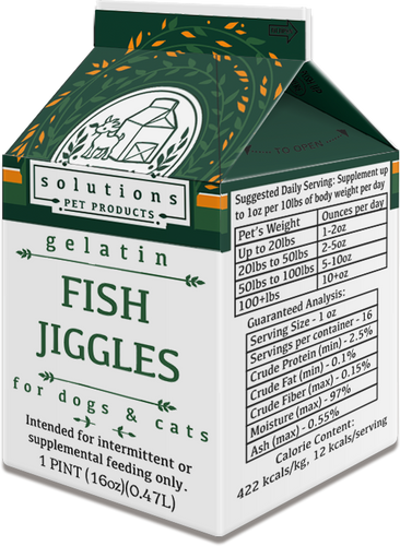 Solutions Pet Products Fish Jiggles Supplement