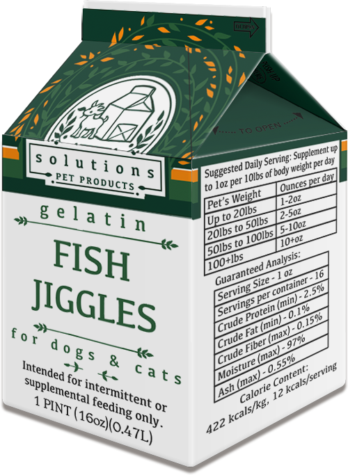 Solutions Pet Products Fish Jiggles Supplement