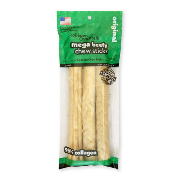 Frankly Mega Beefy Chew Sticks Original (10