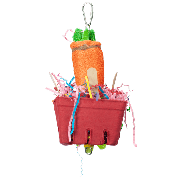 A&E Cage Company The Veggie Basket Bird Toy (9”x4”x4.5”)