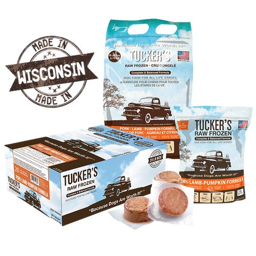 Tucker's Pork-Lamb-Pumpkin Complete and Balanced Raw Diets for Dogs