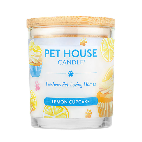 Pet House Lemon Cupcake Candle (9 oz)