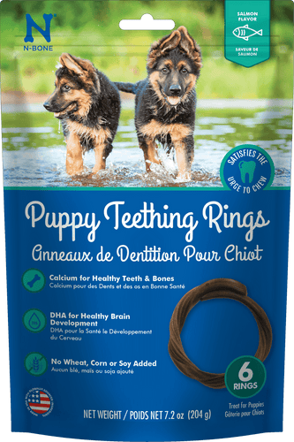 N-Bone® Puppy Teething Rings Salmon Flavor (3 Count)