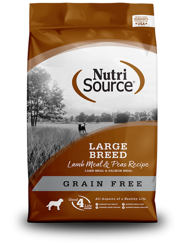 NutriSource® Grain Free Large Breed Lamb Meal & Peas Recipe